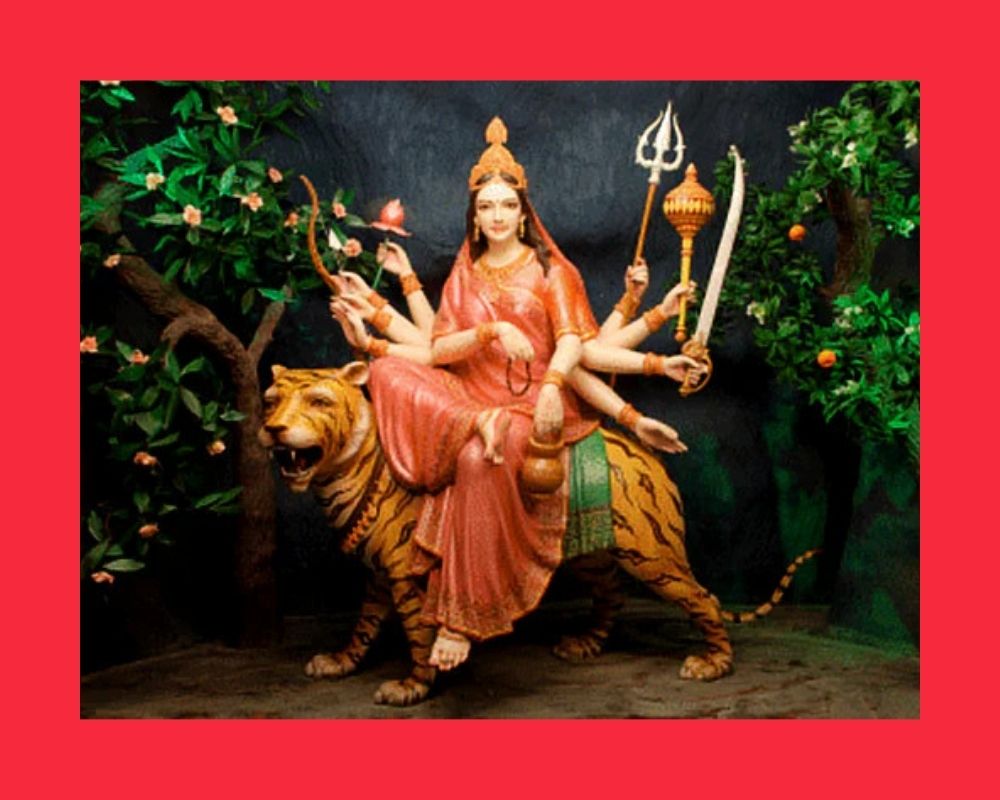 Goddess Chandraghanta (Red)