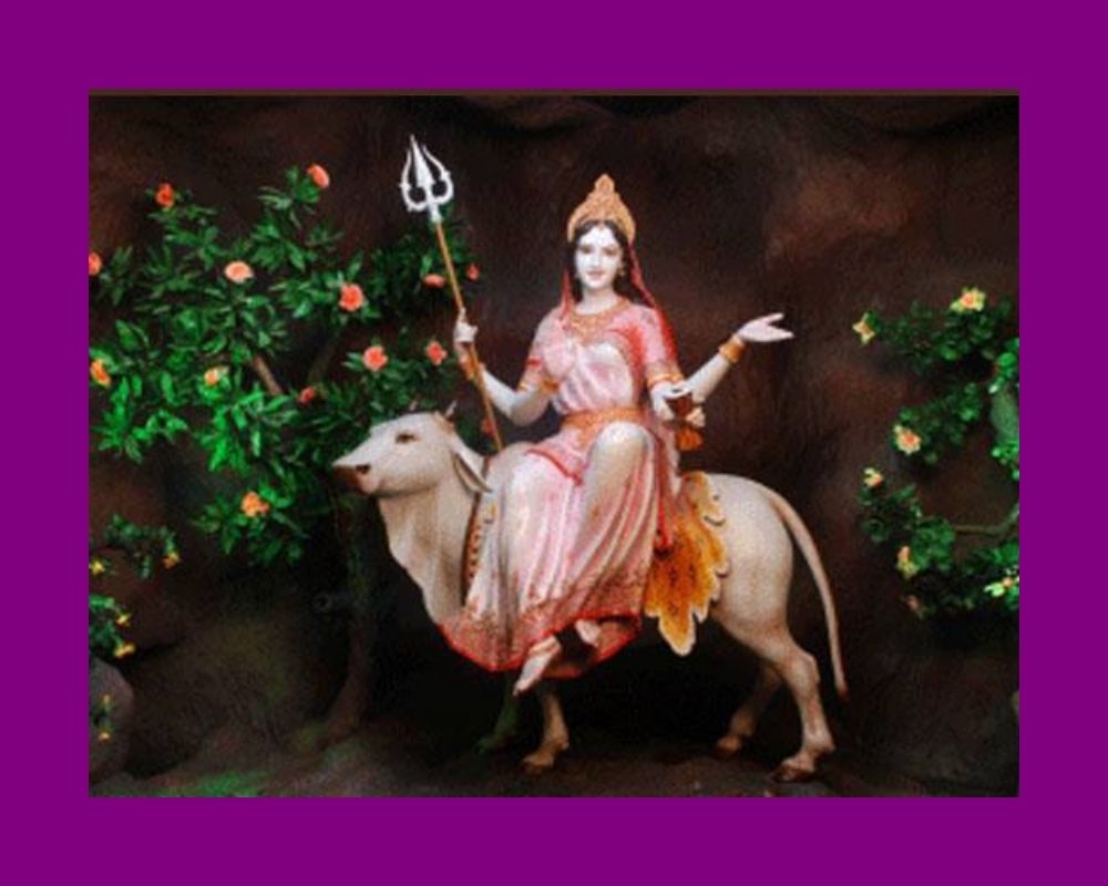Goddess Mahagauri (Purple)